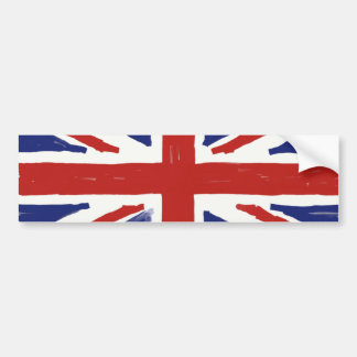 Pegatina Para Coche Union Jack desaliñado
