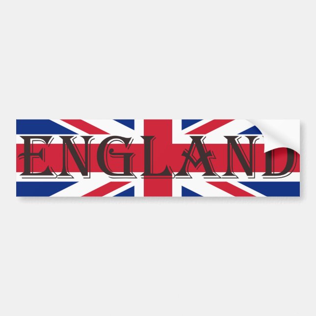 Pegatina Para Coche Union Jack Flag England bscn (Frente)
