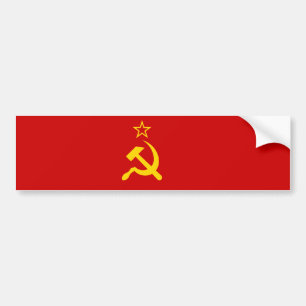 Pegatina Para Coche Unión Soviética (URSS) (Martillo y esquisto comuni