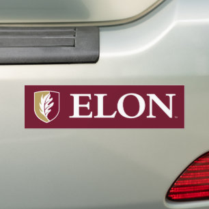 Pegatina Para Coche Universidad Elon