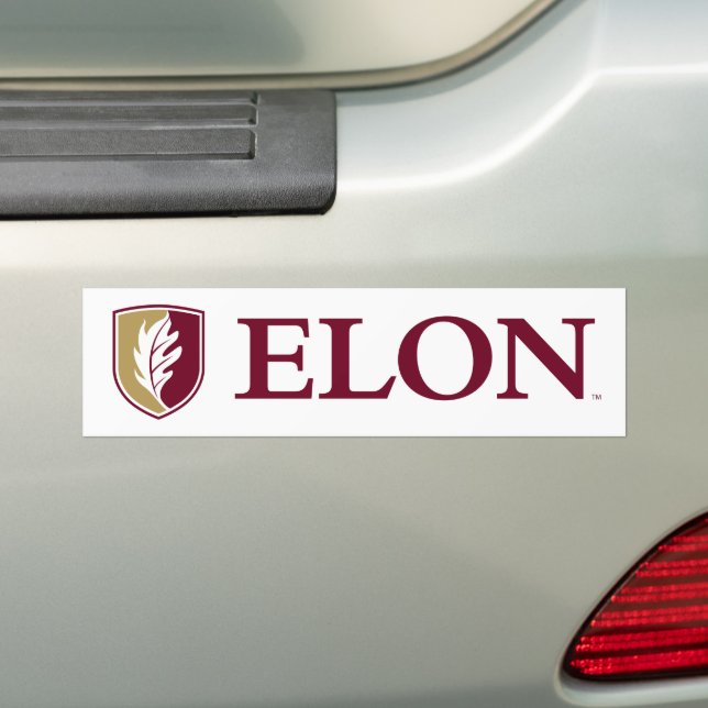 Pegatina Para Coche Universidad Elon (en coche)