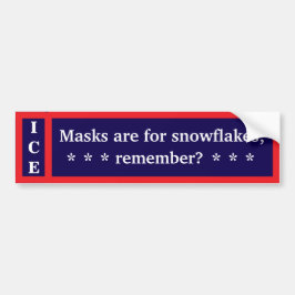 Pegatina Para Coche Unmask Ice Bumper Sticker
