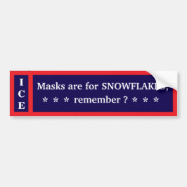 Pegatina Para Coche Unmask Ice Bumper Sticker