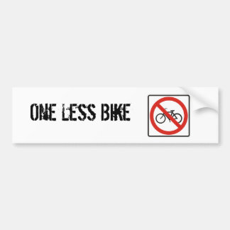 Pegatina Para Coche Uno menos bici