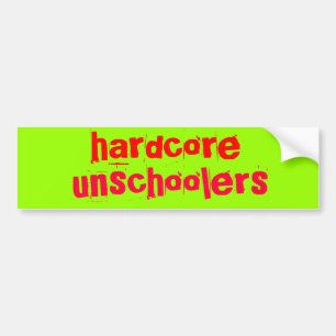 Pegatina Para Coche unschoolers incondicionales - modificados para