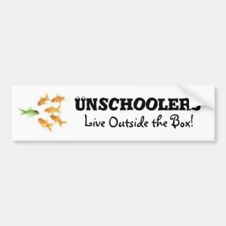 Pegatina Para Coche Unschoolers vivo fuera de la caja