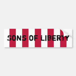 Pegatina Para Coche US_Sons_OfLiberty_9Stripes_Flag, hijos de la