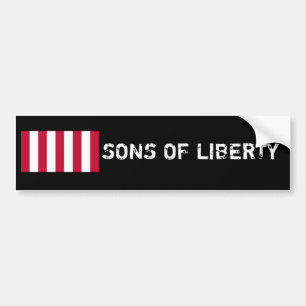 Pegatina Para Coche US_Sons_OfLiberty_9Stripes_Flag, HIJOS de la
