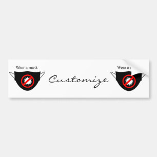 Pegatina Para Coche Usar una máscara Thunder_Cove