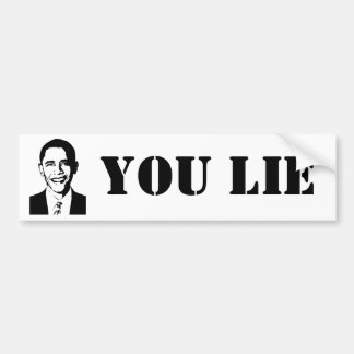 Pegatina Para Coche ¡Usted miente! (Obama)