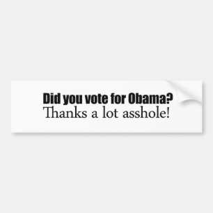 Pegatina Para Coche Usted votó por Obama