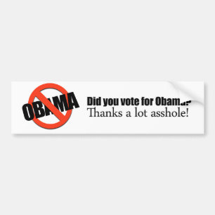 Pegatina Para Coche Usted votó por Obama