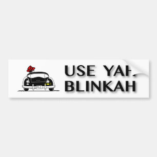 Pegatina Para Coche Utilice Yah Blinkah