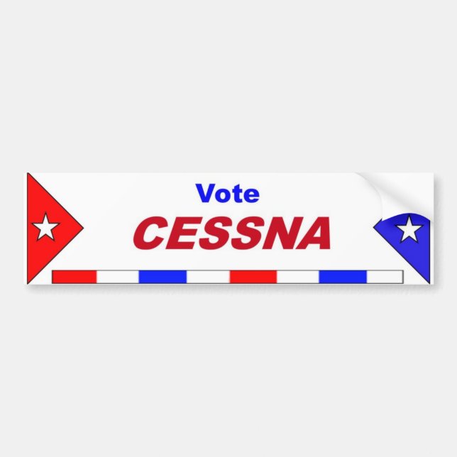 Pegatina Para Coche V Cessna (Frente)