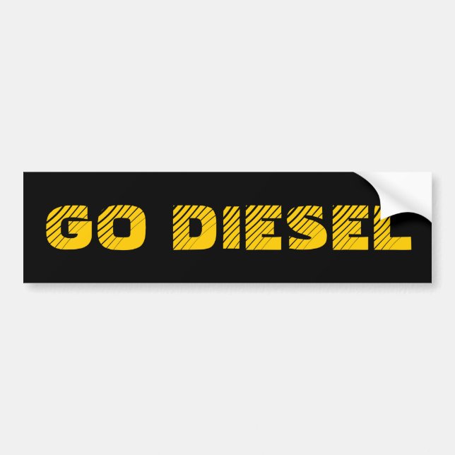 PEGATINA PARA COCHE VA EL DIESEL (Frente)