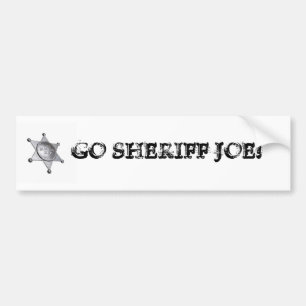 PEGATINA PARA COCHE ¡VA EL SHERIFF JOE!