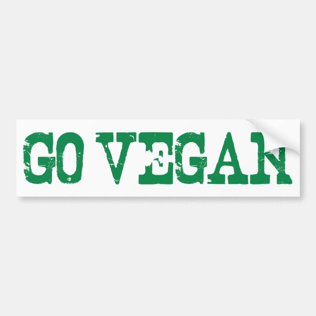Pegatina Para Coche Va el vegano (Frente)