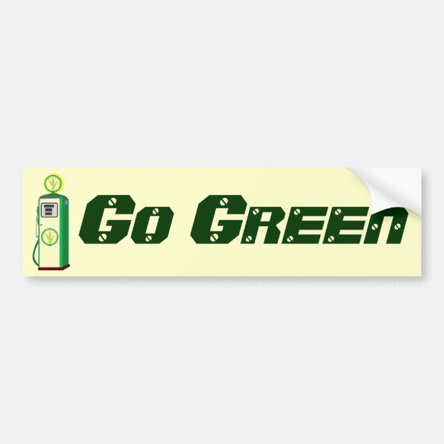 Pegatina Para Coche Va el verde (Frente)