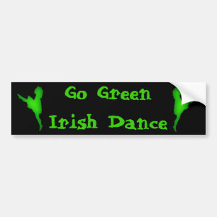 Pegatina Para Coche Va… la danza verde del irlandés