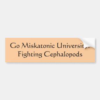 Pegatina Para Coche ¡Va la universidad de Miskatonic! Cefalópodos que