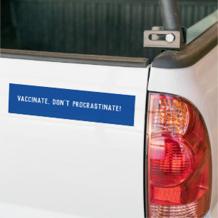 Pegatina Para Coche Vacunar, no aplacar