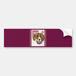 PEGATINA PARA COCHE VALENTINE BEAGLE