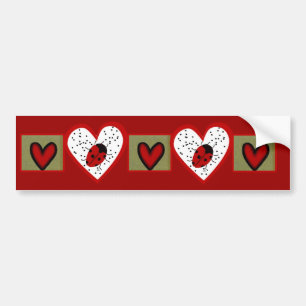 Pegatina Para Coche Valentine Ladybug