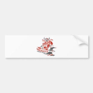 Pegatina Para Coche Valhalla - orgullo de Viking - diseño del hacha d