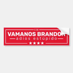 Pegatina Para Coche Vamanos Brandon Bumper Sticker