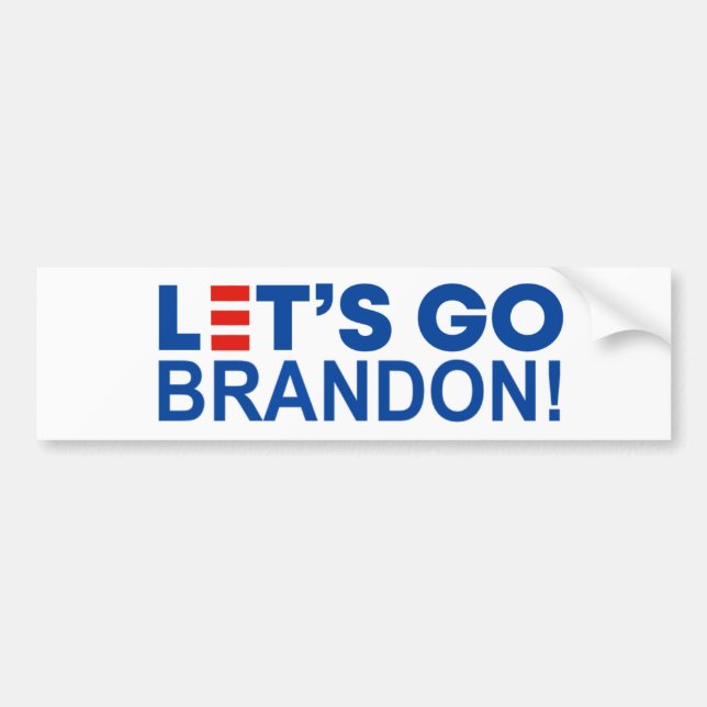 PEGATINA PARA COCHE ¡VAMOS A BRANDON! (Frente)