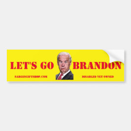 PEGATINA PARA COCHE VAMOS A BRANDON BUMPER STICKER