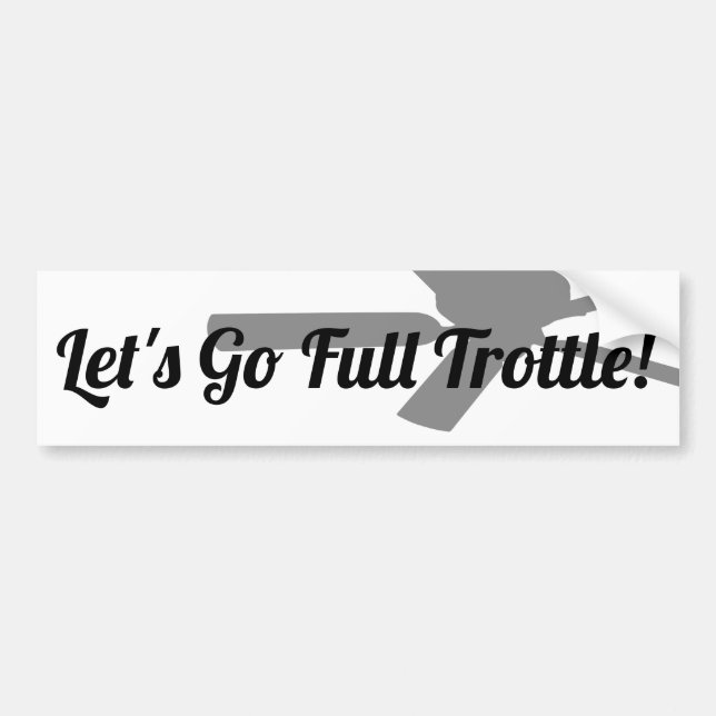 Pegatina Para Coche ¡Vamos a ir a trolls! (Frente)