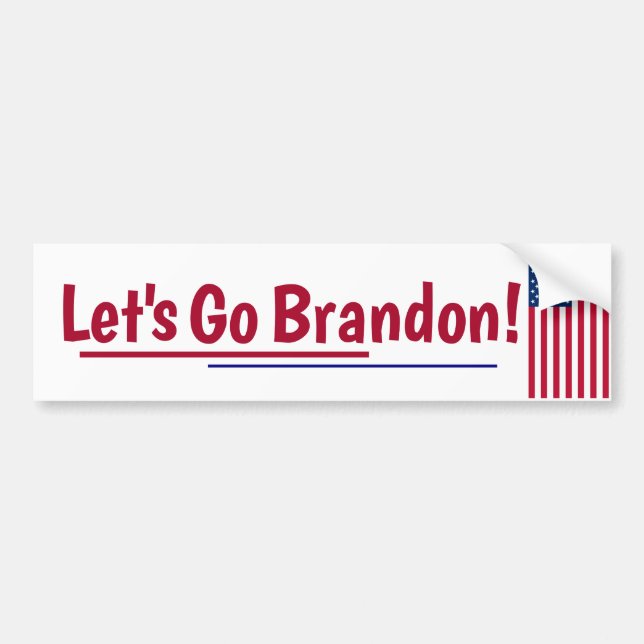 Pegatina Para Coche Vamos Brandon Bumper Sticker (Frente)