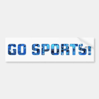 Pegatina Para Coche ¡Vamos Deportes!