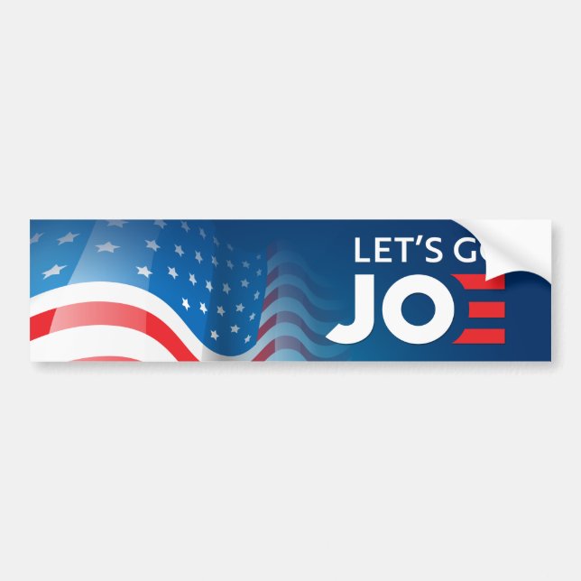Pegatina Para Coche ¡Vamos Joe! Biden President 2020 - Anti-Trump (Frente)