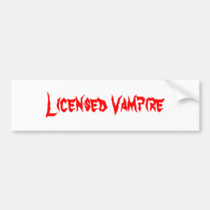 Pegatina Para Coche Vampiro autorizado
