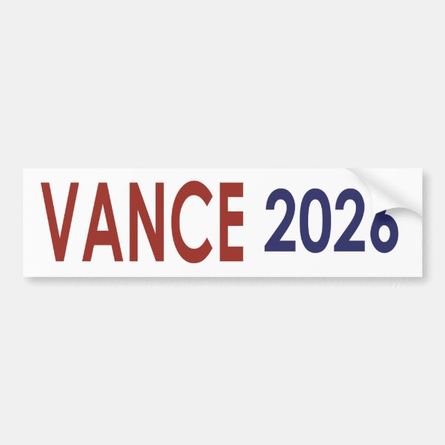Pegatina Para Coche Vance 2026 (Frente)