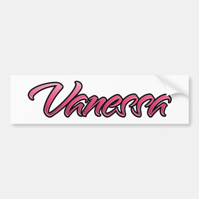 Pegatina Para Coche Vanessa faded pink Aufkleber Sticker (Frente)