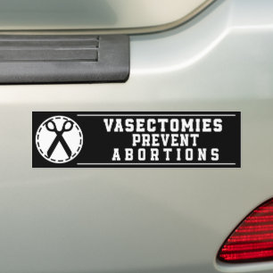 Pegatina Para Coche Vasectomías Evitar Abortos Pro-Elección