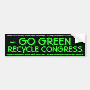 PEGATINA PARA COCHE VAYA VERDE - RECICLE AL CONGRESO