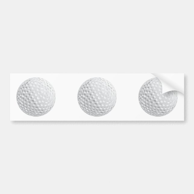 Pegatina Para Coche vector de bola de golf (Frente)
