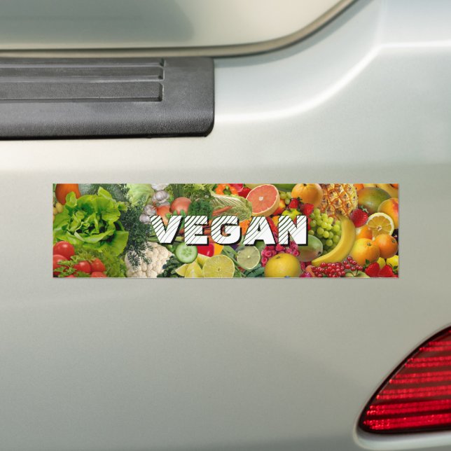 Pegatina Para Coche Vegan (en coche)