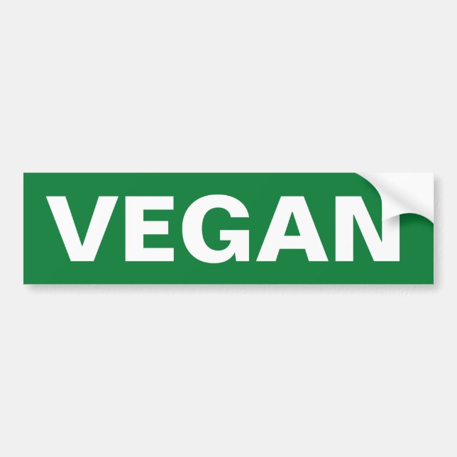 PEGATINA PARA COCHE VEGAN (Frente)