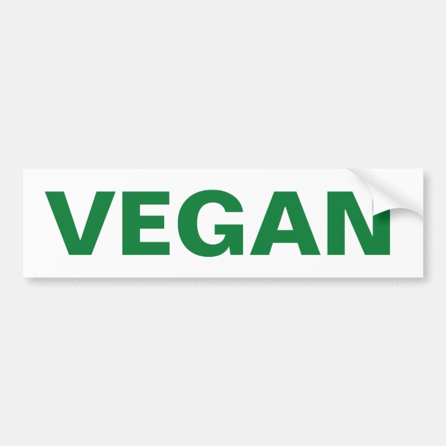 PEGATINA PARA COCHE VEGAN (Frente)