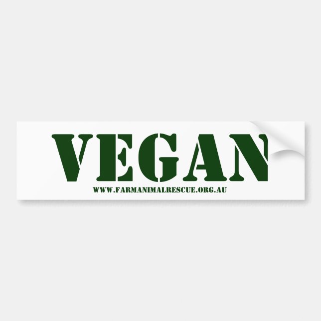 Pegatina Para Coche Vegan Bumper Sticker (Frente)