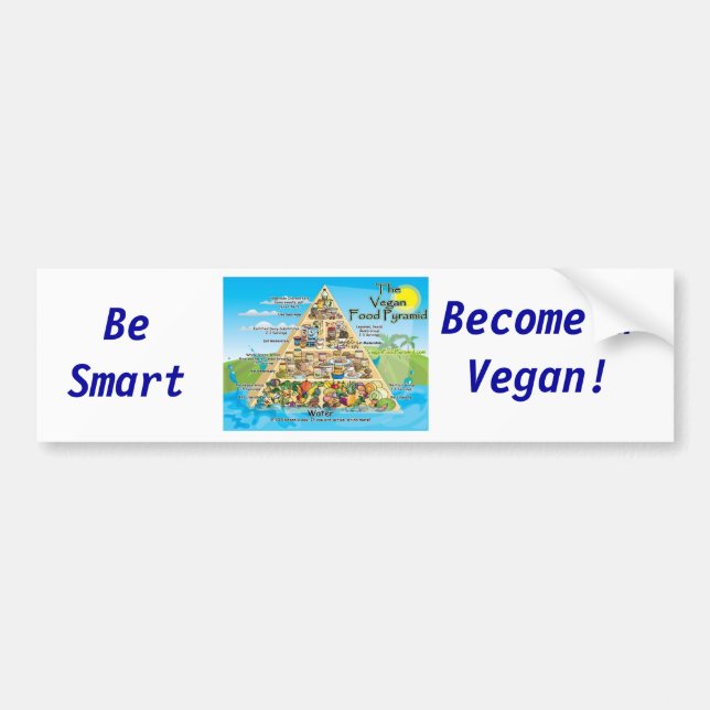 Pegatina Para Coche ¡vegan-pyramid-800x600, sea elegante, siente bien (Frente)