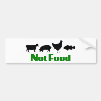 Pegatina Para Coche Vegan / Vegetarianos No Alimentos