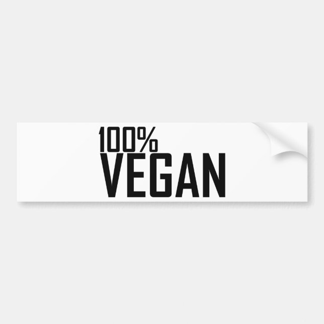 Pegatina Para Coche vegano 100% (Frente)