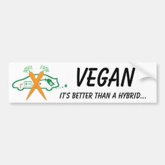Pegatina Para Coche Vegano - es mejor que un híbrido