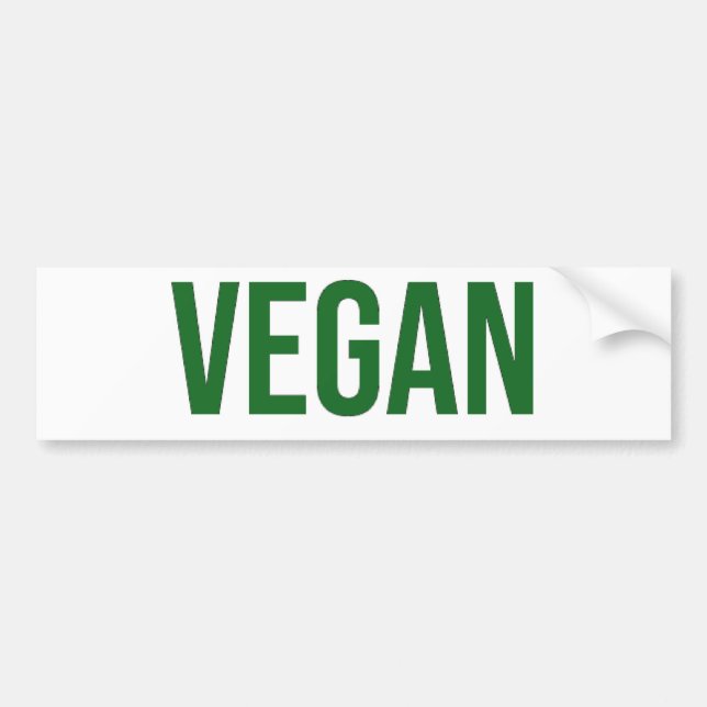 Pegatina Para Coche Vegano - los derechos de los animales (Frente)